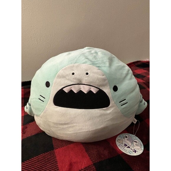 Samezu 14" Mochi Tiger Shark Toreba Plush XL Round 1 New with Tags Japan Import - Picture 1 of 5